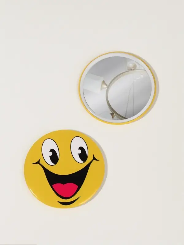 Зеркало карманное «Смайлик», d=7 см, МИКС