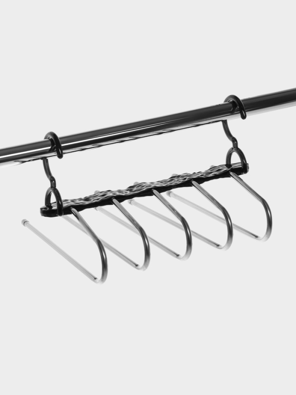 Вешалка для брюк многоуровневая, трансформер, 30,5х32х7,5 см, 5 уровней, прозрачная черная 1078672 Вешалка для брюк многоуровневая, трансформер, 30,5х32х7,5 см, 5 уровней, прозрачная черная 1078672