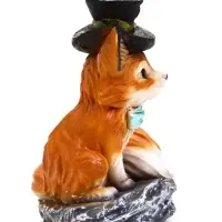 Садовая Фигура 24 х 15 х 16 см полистоун Лиса в шляпе