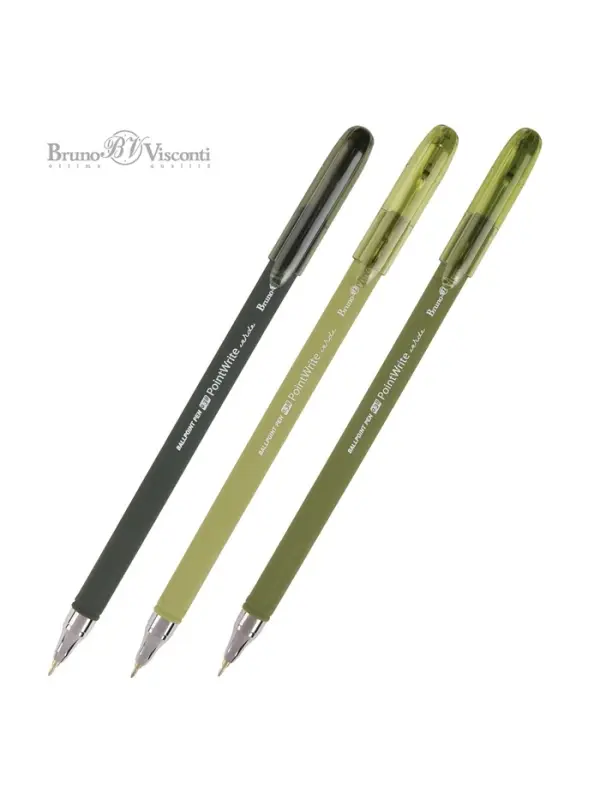 РУЧКА "PointWrite Verde" ШАРИКОВАЯ 0.38 ММ, СИНЯЯ  (3 цвета корпуса)