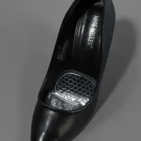 Полустельки для обуви, с протектором, силиконовые, 9&times;7 см, пара, прозрачные