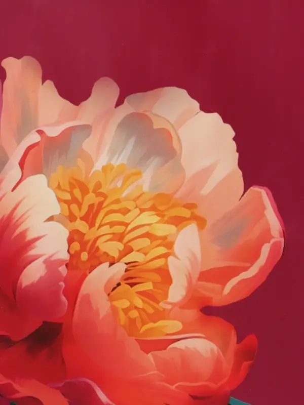 Пакет подарочный ламинированный "Пион" 18 х 22,3 х 10 см