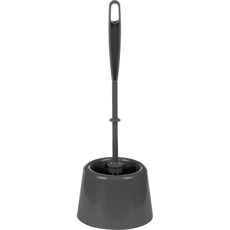 Ершик для унитаза AZUR с подставкой Мини, сер. с черн. Щетиной_ТПЦ