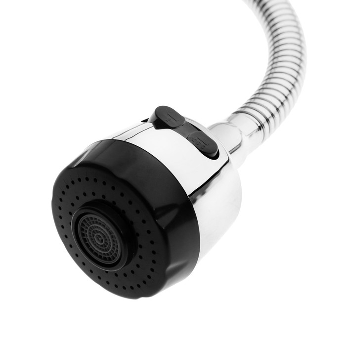 Смеситель для кухни  Смеситель для кухни "ЦС-СМ" ЭП401149, однорычажный, на шпильке, гибкий излив, хром