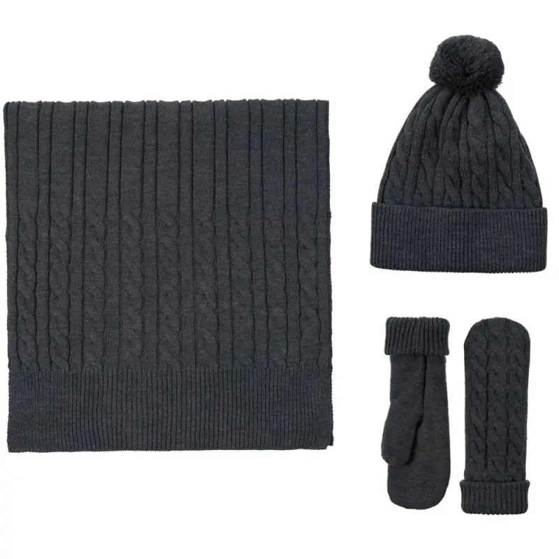 Шарф Heat Trick, черный меланж Шарф Heat Trick, черный меланж