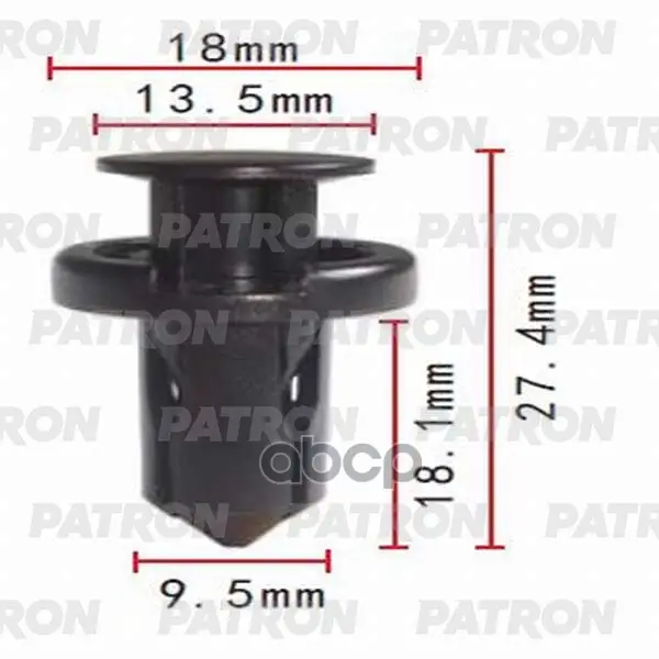 клипса пластмассовая PATRON арт. P37-0341