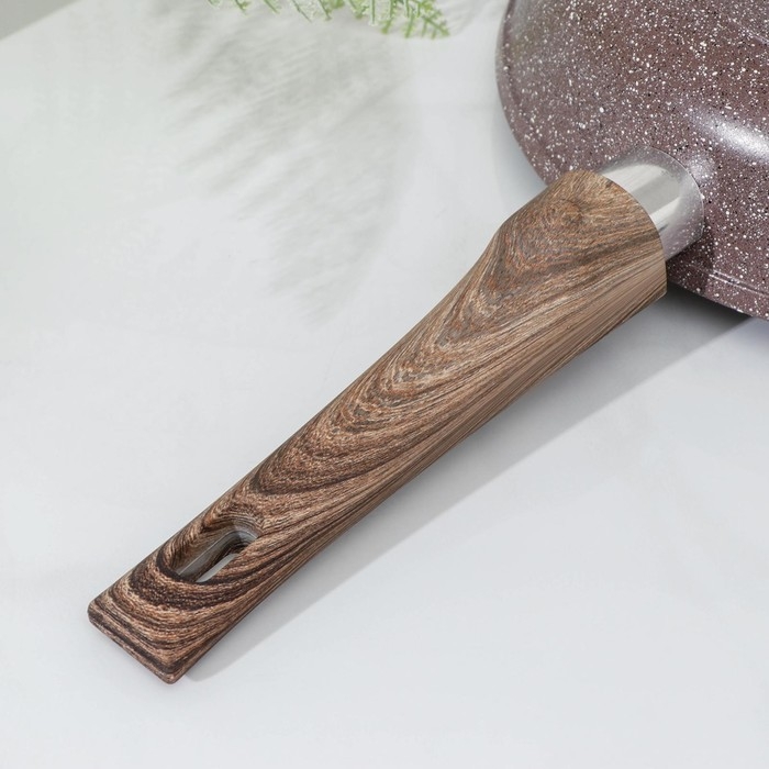 Сковорода Доляна «Брауни», d=28 см, съёмная ручка, стеклянная крышка, антипригарное покрытие, индукция Сковорода Доляна «Брауни», d=28 см, съёмная ручка, стеклянная крышка, антипригарное покрытие, индукция