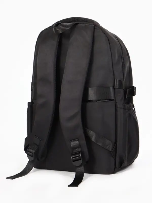 Рюкзак школьный, 2 отделения, 5 карманов, 33&times;17&times;47 см, чёрный