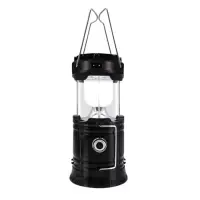 Фонарь кемпинговый аккумуляторный &laquo;Мастер К&raquo;, 1800 мАч, 7 LED, солнечная батарея, чёрный