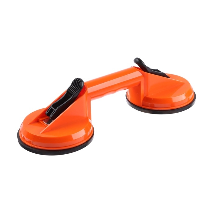 Вакуумная присоска двойная для вклейки стекол в авто, d 12 см, оранжевый Вакуумная присоска двойная для вклейки стекол в авто, d 12 см, оранжевый