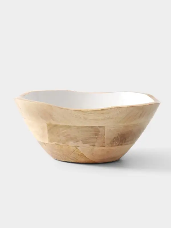 Салатник &laquo;Лимоны&raquo;, 23&times;23&times;10.5 см, дерево манго