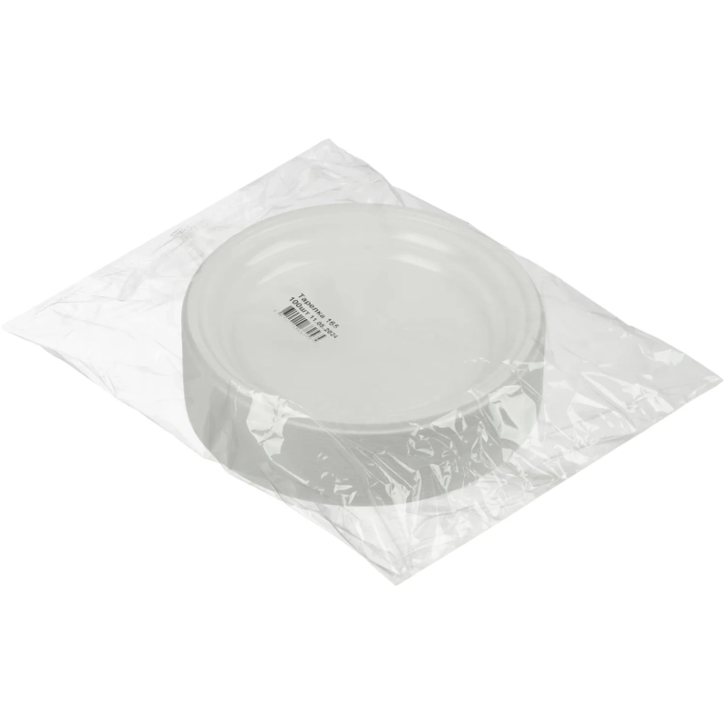 Тарелка одноразовая d=165мм, белая, ПС 2400 шт/кор (1273207)