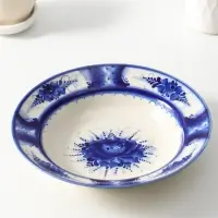 Тарелка глубокая, D24см , гжель