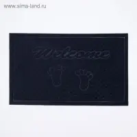 Коврик влаговпитывающий придверный &laquo;Welcome Следы&raquo;, 45&times;75 см, цвет МИКС