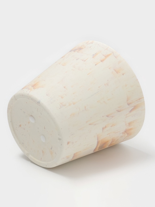 Кашпо круглое "SandStorm" d16,3х15 см, цвет оранжевый