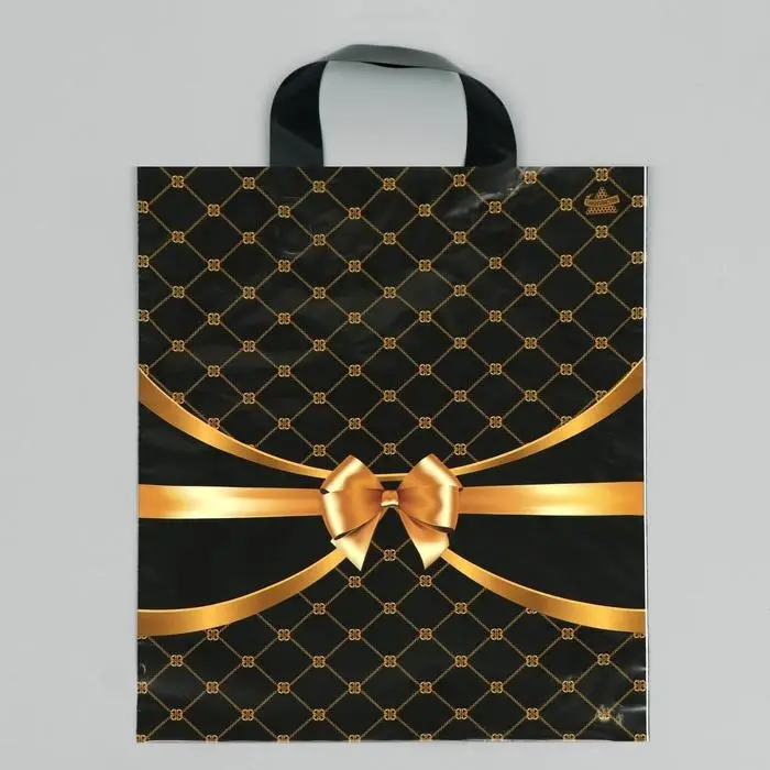 Пакет «Золотые сети», полиэтиленовый с петлевой ручкой, 35×28 см, 55 мкм Пакет «Золотые сети», полиэтиленовый с петлевой ручкой, 35×28 см, 55 мкм