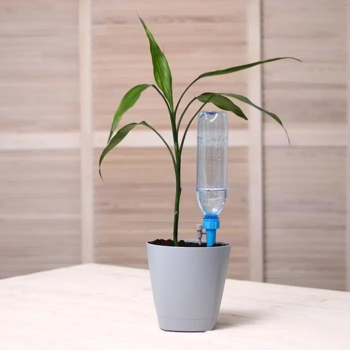 Автополив для комнатных растений под бутылку, h=13.5 см, регулируемый, с краном, Greengo