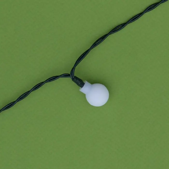 Гирлянда &laquo;Нить&raquo;, 4.5 м, уличная, с насадками &laquo;Шарик&raquo;, IP44, 30 LED, 2 режима, солнечная батарея, тёмная нить, свечение белое