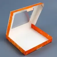 Подарочная коробка сборная с окном «Исполения желаний», 19×19×3 см