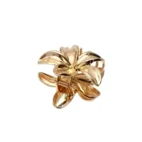 Краб для волос "Лейла море" цветок, 5,5 см, золото