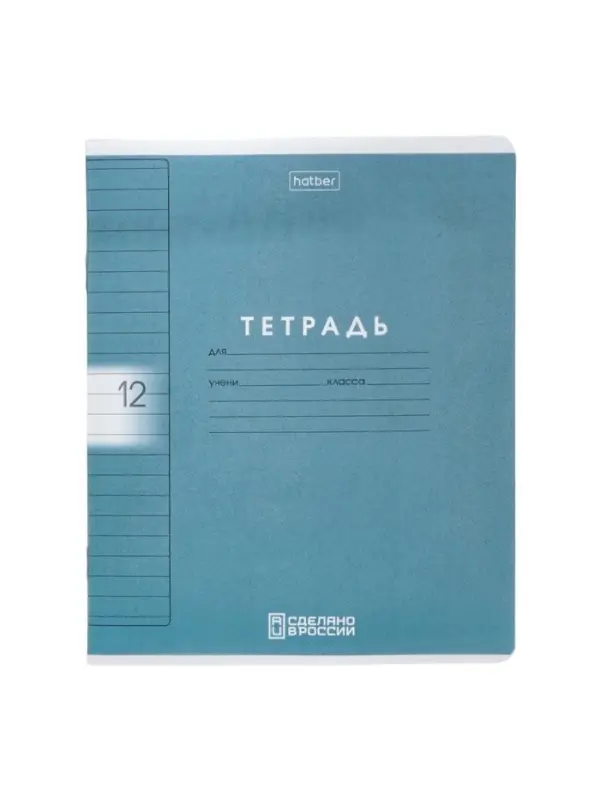 Тетрадь 12л А5ф ЛИНИЯ 60-65г/кв.м на скобе Пластиковая обложка с печатью  5 диз