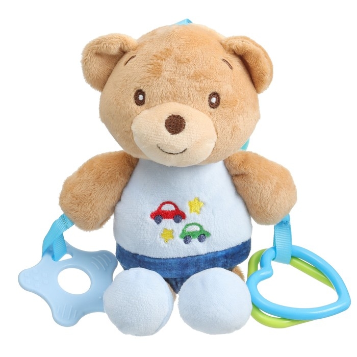 Подвеска мягкая «Мишка», погремушка, прорезыватель, на кроватку, коляску, Mum&Baby Подвеска мягкая «Мишка», погремушка, прорезыватель, на кроватку, коляску, Mum&Baby