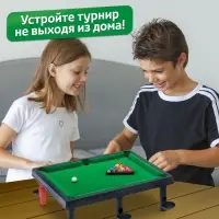 Настольный бильярд Лас Играс KIDS &laquo;6 в 1: бильярд, стикбол, стикбоулинг, стик гольф, фингербол&raquo;, 1-2 игрока, 4+