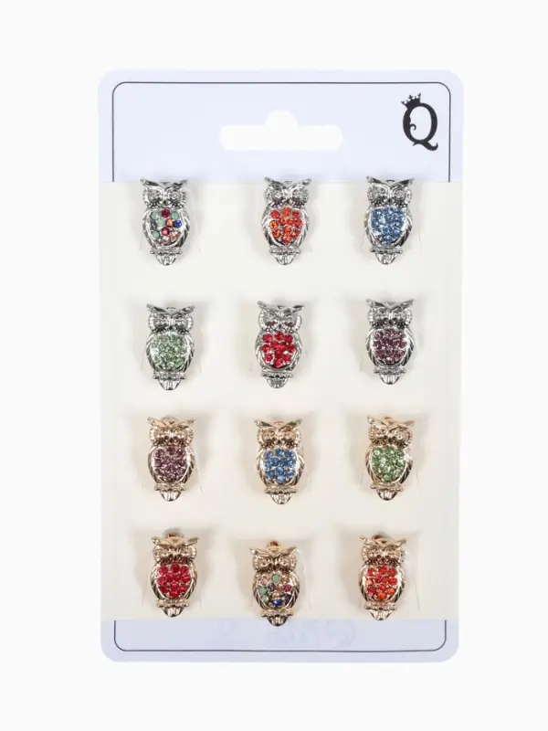 Брошь &laquo;Сова&raquo;, маленькая, МИКС