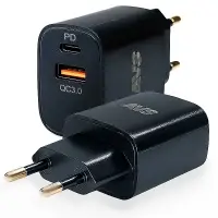 USB сетевое зарядное устройство AVS 2 порта UT-723 (USB QC 3.0+PD Type C)