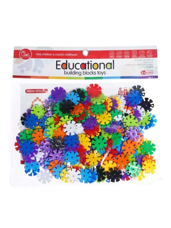 Конструктор обучающий &laquo;Круглые снежинки&raquo;, 198 деталей