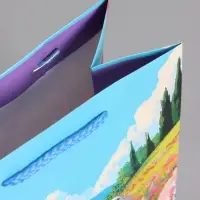 Пакет подарочный ламинированный "Поле цветов" 18 х 22,3 х 10 см