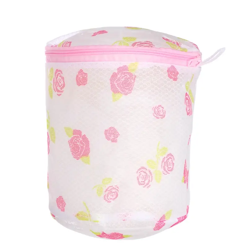 VETTA Мешок для стирки белья, цилиндр, на замке, пластик, полиэстер, d15х16h см, 4 дизайна