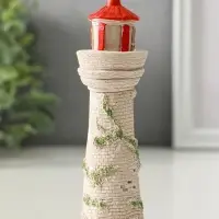 Фигура "Маяк", размер 13х3 см, гипс, с росписью