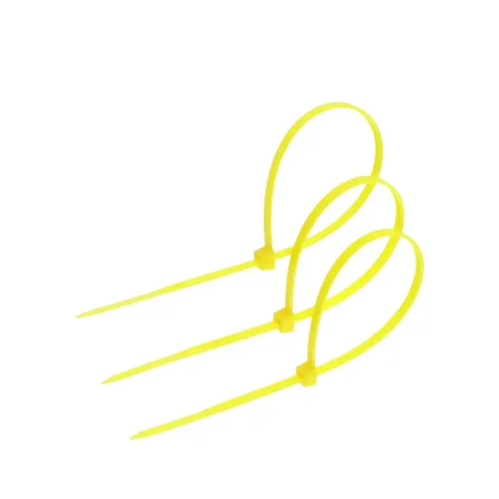 Хомут нейлоновый для стяжки, ТУНДРА, 3.6×200 мм, желтый, 25 шт.