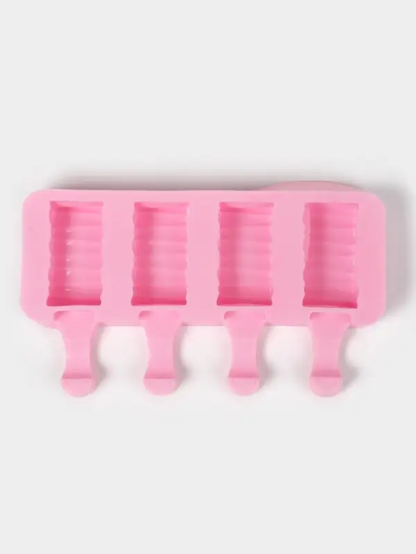 Форма для мороженого &laquo;Венеция&raquo;, силикон, 19.3&times;11&times;2.4 см, 4 ячейки (5.5&times;2.9 см), МИКС