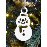 Ёлочные игрушки деревянные в коробке, набор 15 шт.