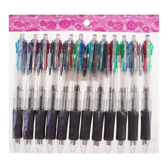 Ручка шариковая многоцветная Calligrata, автоматическая, 4 цвета, МИКС Ручка шариковая многоцветная Calligrata, автоматическая, 4 цвета, МИКС