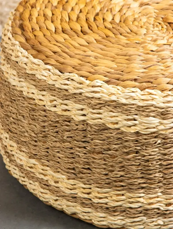 Пуфик 40х40х20 см, водный гиацинт, сиграсс Пуфик 40х40х20 см, водный гиацинт, сиграсс