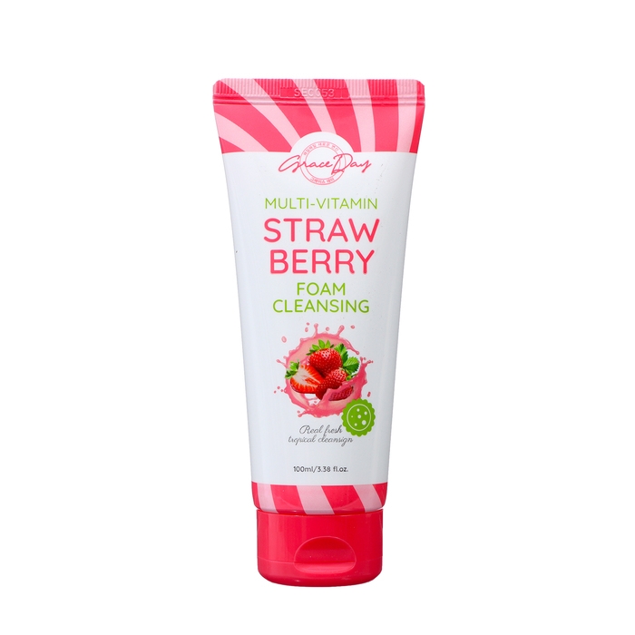 Пенка для лица Grace Day мультивитаминная, очищающая, с клубникой, 100 мл Пенка для лица Grace Day мультивитаминная, очищающая, с клубникой, 100 мл