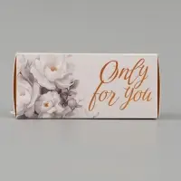 Коробка подарочная с окном Only for you, 12&times;5.5&times;5.5 см, самосборная