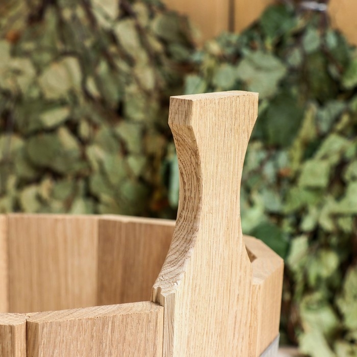 Шайка дубовая, 9 л, двуручная Шайка дубовая, 9 л, двуручная