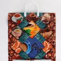 Пакет "Кофейное настроение, полиэтиленовый с вырубной ручкой, пласт. 38х44 см, 90 мкм Пакет "Кофейное настроение, полиэтиленовый с вырубной ручкой, пласт. 38х44 см, 90 мкм