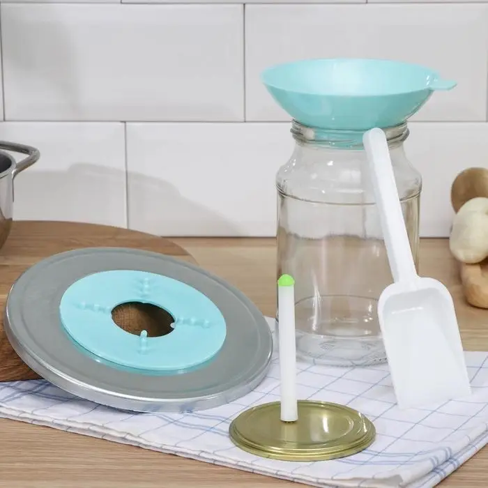 Набор для консервирования ЭНТЕН, 5 предметов; воронка, магнит, совок, переходник, стерилизатор, МИКС