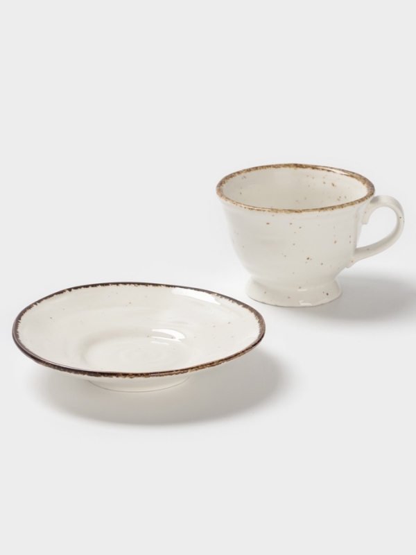 Чайная пара Magistro "Alpine Frost" 245 мл 15х15х9,8 (блюдце, чашка) цвет белый