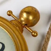 Часы настенные интерьерные &laquo;Кортили&raquo;, дискретный ход, на подвесе, 35&times;64 см, золотистые, от батарейки 1&times;АА