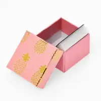 Коробочка подарочная под кольцо, серьги &laquo;Ананасы&raquo;, 5&times;5 см, (размер полезной части 4.5&times;4.5 см), МИКС