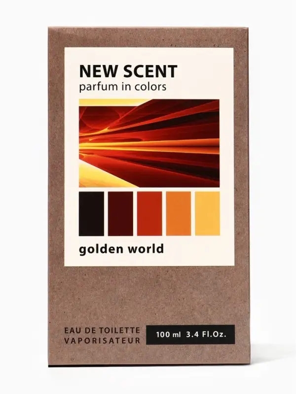 Туалетная вода мужская New Scent Golden World, 100 мл