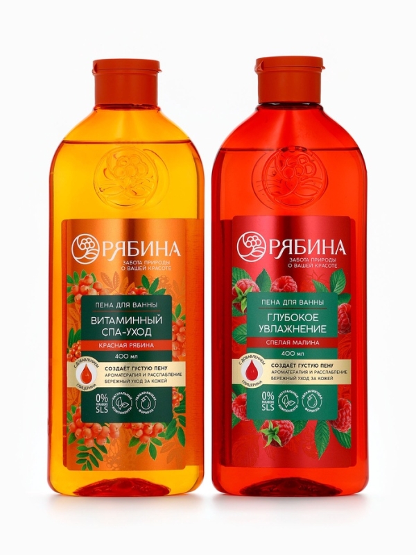 Пена для ванны, витаминный спа-уход, аромат рябины, 400 мл, Рябина Пена для ванны, витаминный спа-уход, аромат рябины, 400 мл, Рябина