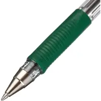 Ручка шариковая Pilot. BPS-GP, зелёный стержень BPS-GP-F, узел 0.7 мм, на масляной основе, резиновый упор