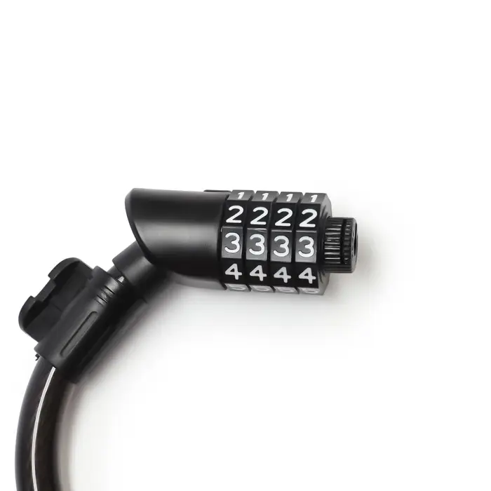 Замок навесной велосипедный LOCKLAND, 12&times;1200 мм, кодовый замок, с держателем на раме